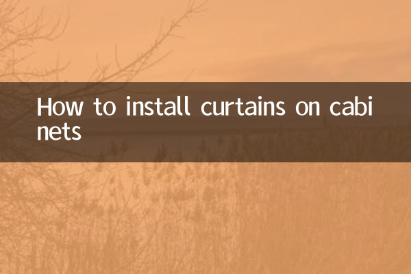 So installieren Sie Vorhänge an Schränken