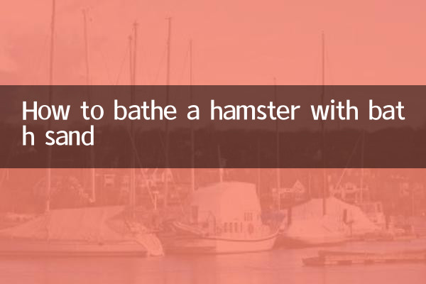 How to bathe a hamster with bath sand