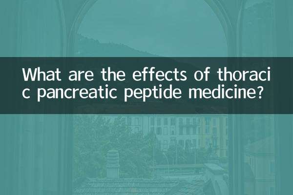 Quais são os efeitos do medicamento com peptídeo pancreático torácico?