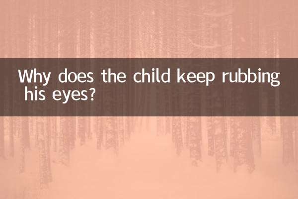 Por que a criança fica esfregando os olhos?