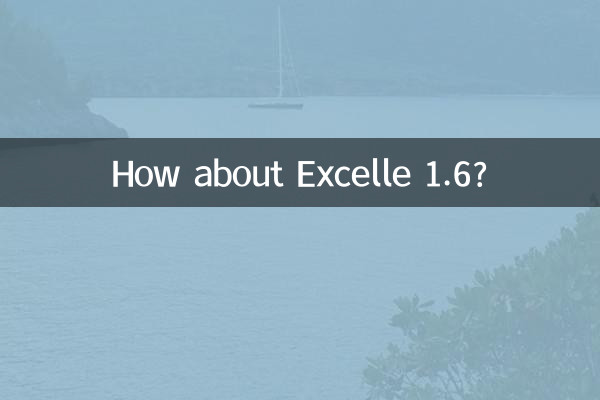 Et Excel 1.6 ?