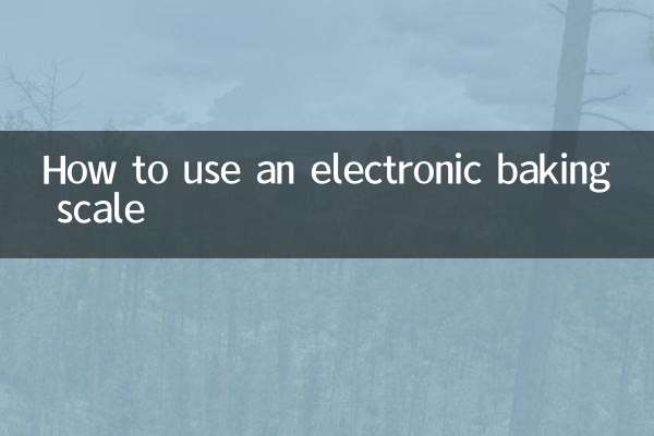 Cómo utilizar una báscula electrónica para hornear