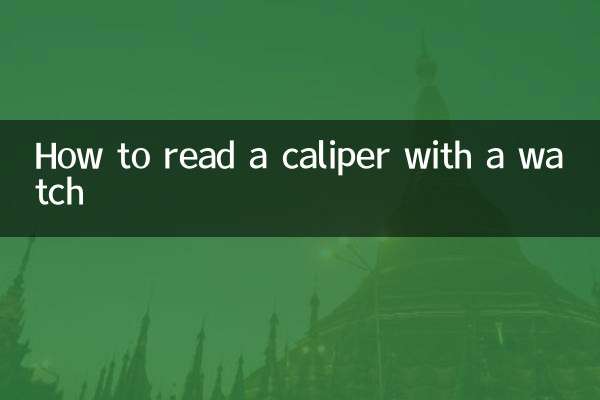 How to read a caliper with a watch