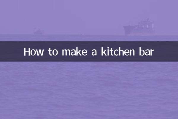 How to make a kitchen bar
