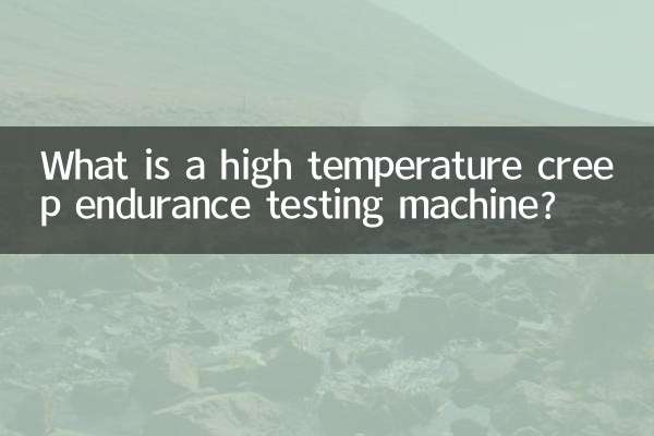 고온 크리프 내구성 시험기란?
