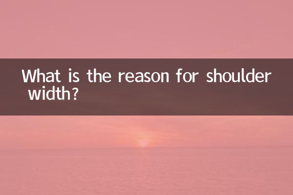 肩幅の理由は何ですか?