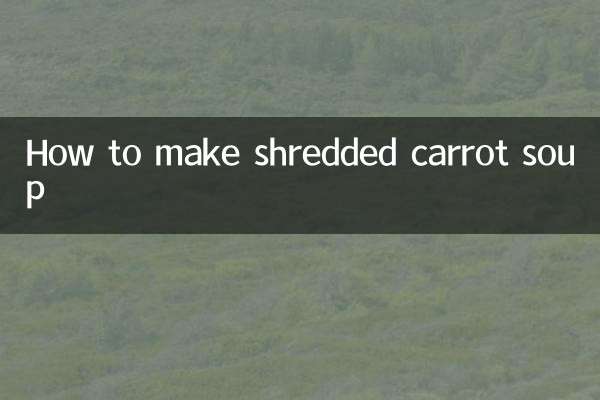 Come preparare la zuppa di carote a pezzi