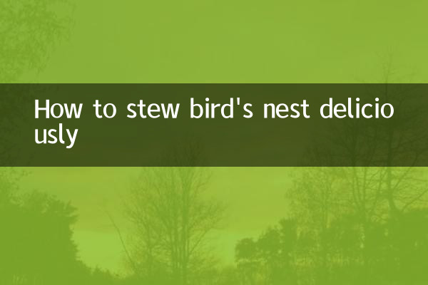 Cómo guisar deliciosamente el nido de pájaro