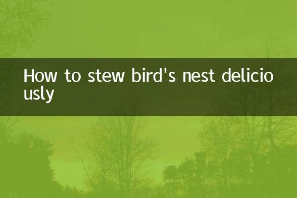 Cómo guisar deliciosamente el nido de pájaro