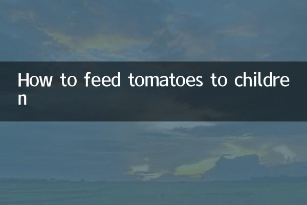 Como alimentar crianças com tomates