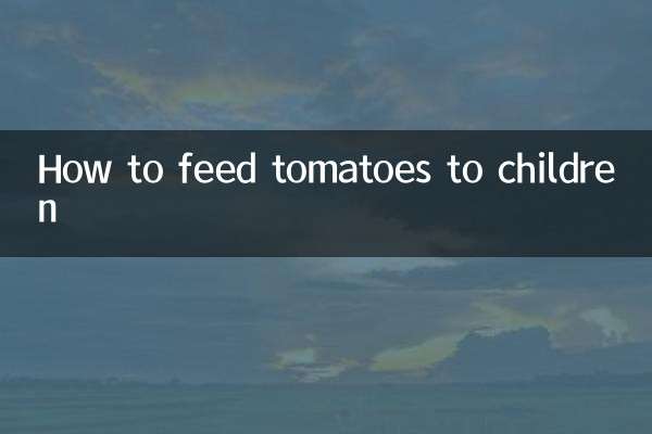 Como alimentar crianças com tomates