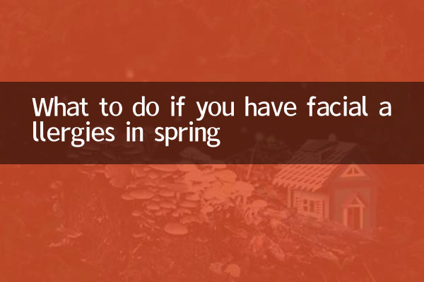 What to do if you have facial allergies in spring