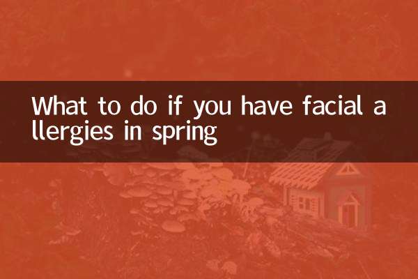 What to do if you have facial allergies in spring