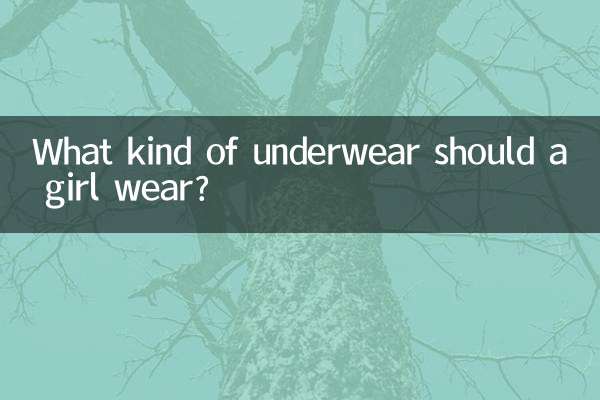 What kind of underwear should a girl wear?
