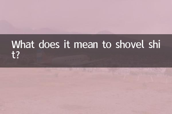 Cosa significa spalare merda?