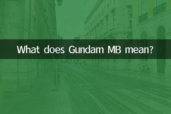 Cosa significa Gundam MB?
