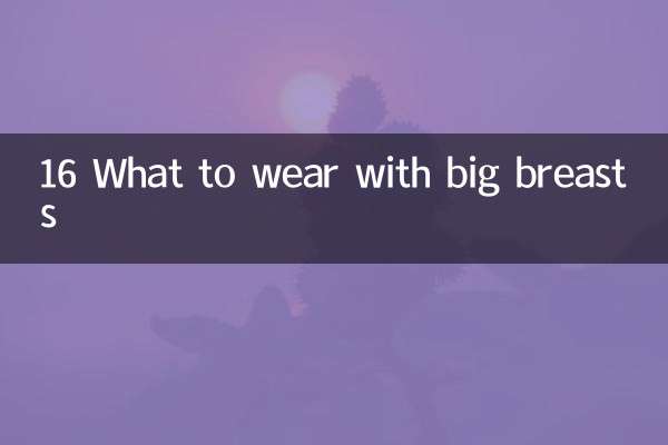16 What to wear with big breasts