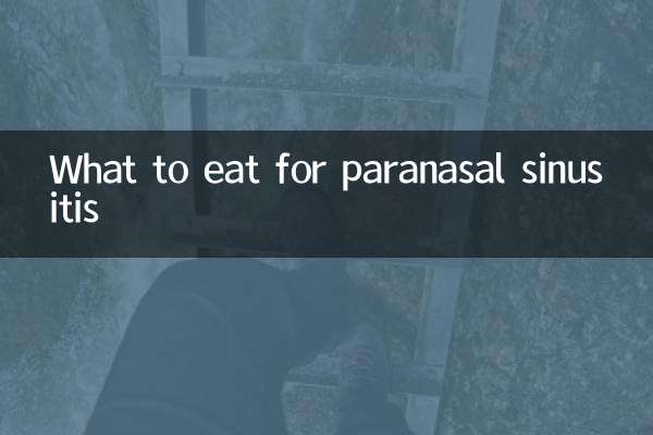 Cosa mangiare per la sinusite paranasale