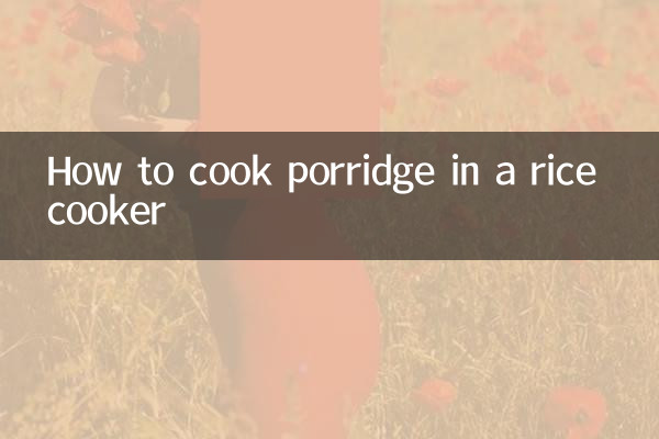 Comment faire cuire du porridge dans un cuiseur à riz