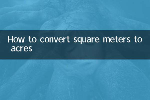 Wie man Quadratmeter in Acres umrechnet