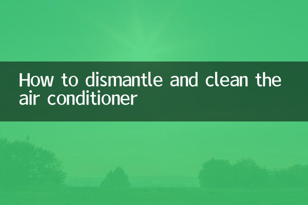 Cómo desmontar y limpiar el aire acondicionado.
