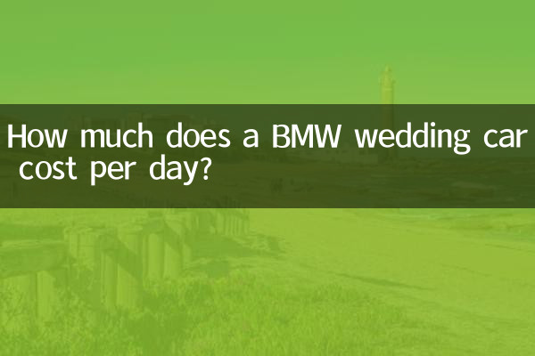 ¿Cuánto cuesta un coche de bodas BMW por día?