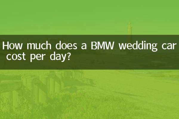 ¿Cuánto cuesta un coche de bodas BMW por día?