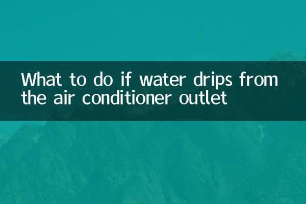 Que faire si de l'eau s'écoule de la sortie du climatiseur