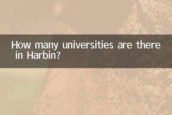 하얼빈에는 몇 개의 대학이 있나요?