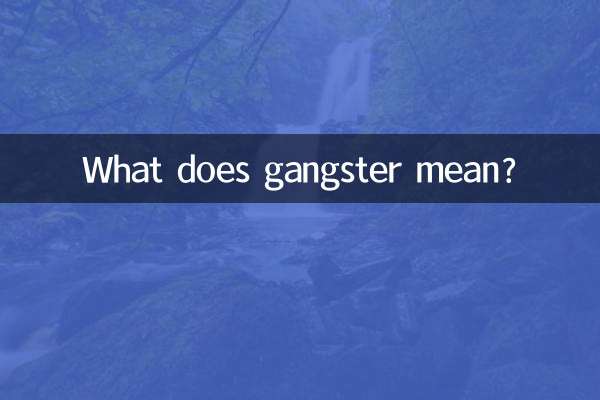 گینگسٹر کا کیا مطلب ہے؟