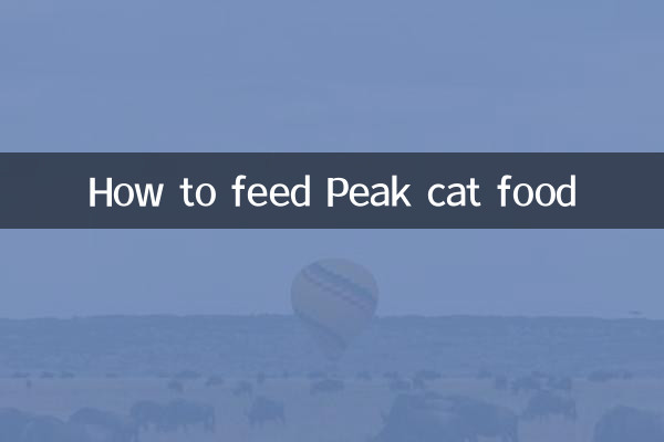 نحوه تغذیه با غذای گربه پیک