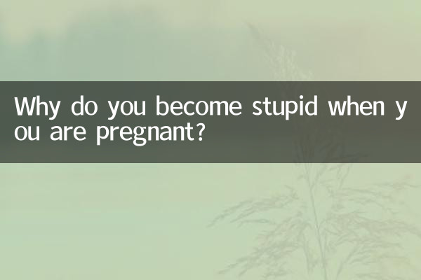 Why do you become stupid when you are pregnant?