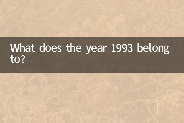 1993 年は何年に属しますか?