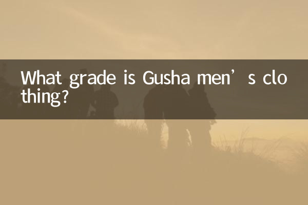 De quelle qualité sont les vêtements pour hommes Gusha ?