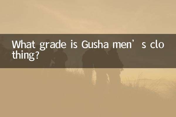 De quelle qualité sont les vêtements pour hommes Gusha ?