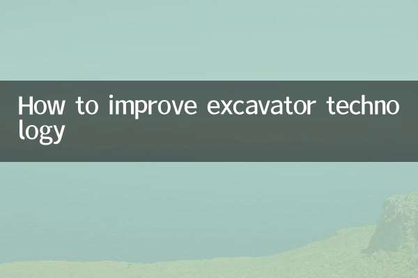 Come migliorare la tecnologia degli escavatori