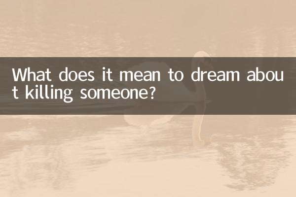 梦见杀死了人什么预兆