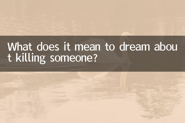梦见杀死了人什么预兆