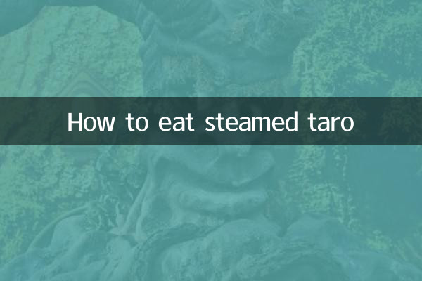 Come mangiare il taro al vapore