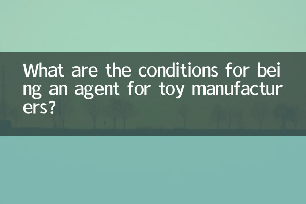 代理厂家玩具有什么条件