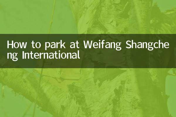 潍坊上城国际怎么停车