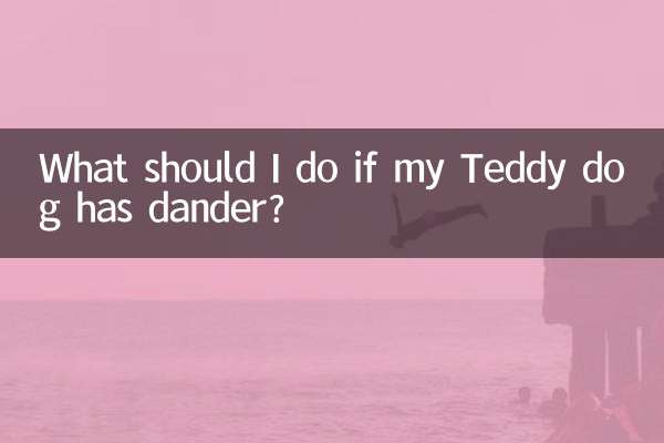 Что мне делать, если у моей собаки Тедди перхоть?