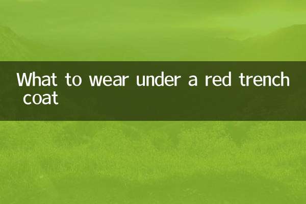 O que vestir sob um sobretudo vermelho