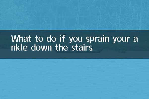 What to do if you sprain your ankle down the stairs