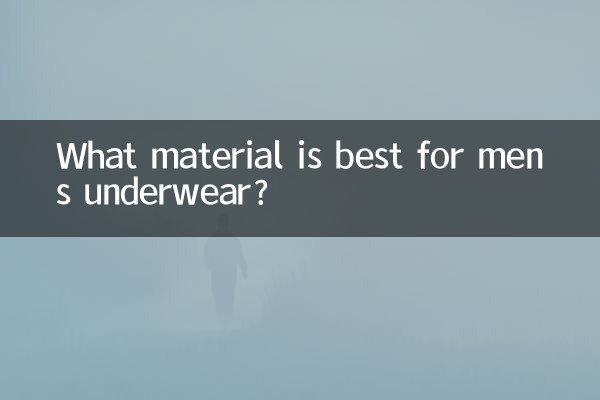 Qual è il materiale migliore per la biancheria intima da uomo?