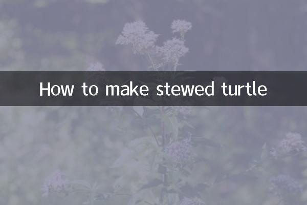 How to make stewed turtle