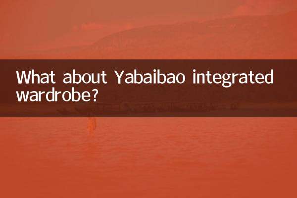 ¿Qué pasa con el armario integrado Yabaibao?