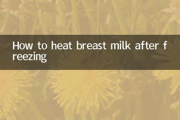 母乳冷冻后怎么加热