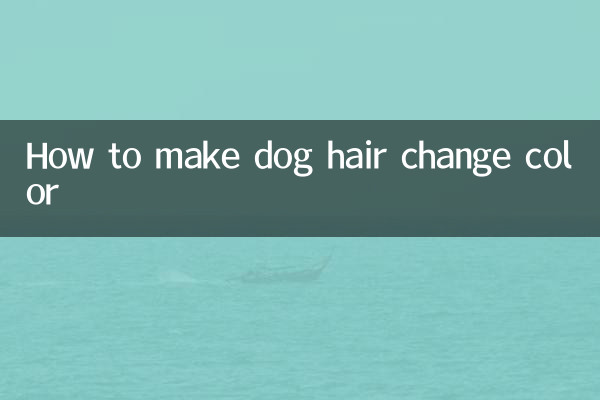 Como fazer o pelo do cachorro mudar de cor