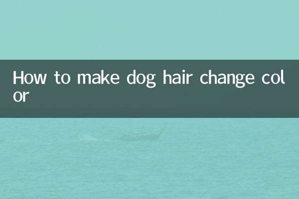 Como fazer o pelo do cachorro mudar de cor